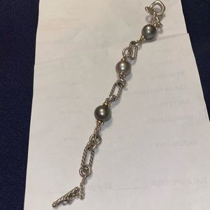 David Yurman black pearl bracelet